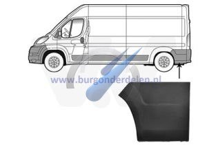 Jumper Trim strip left rear between wheel and rear bumper