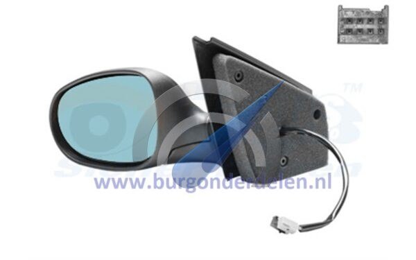 Bravo Electric Side Mirror Full Left Black