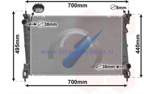 Corsa D Radiator benzine 1.4i turbo
