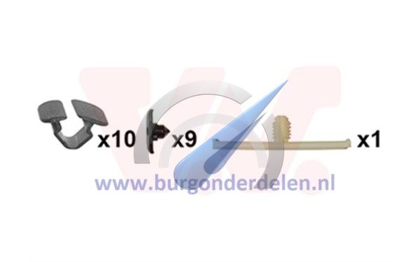 Kit de fixation pour capot compatible avec Golf 5 2003-2009
