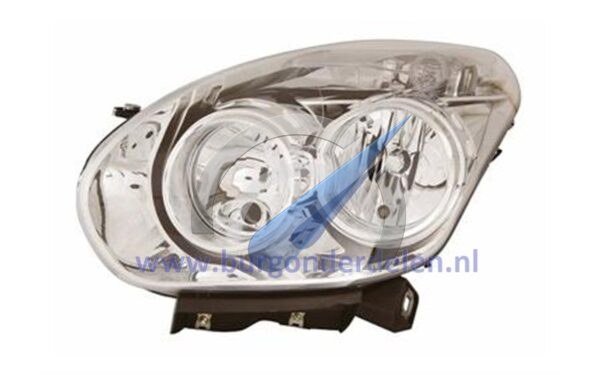 Phare double Doblo gauche H7 + H1 avec moteur électrique