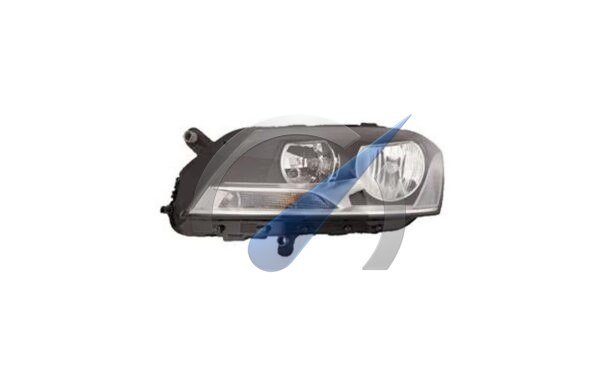 Koplamp links H7 + H7 met elek. motor geschikt voor Passat
