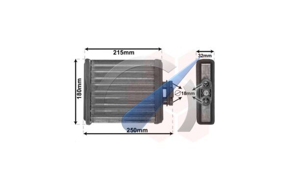 Radiator kachel geschikt voor Polo 6R 2009-2014