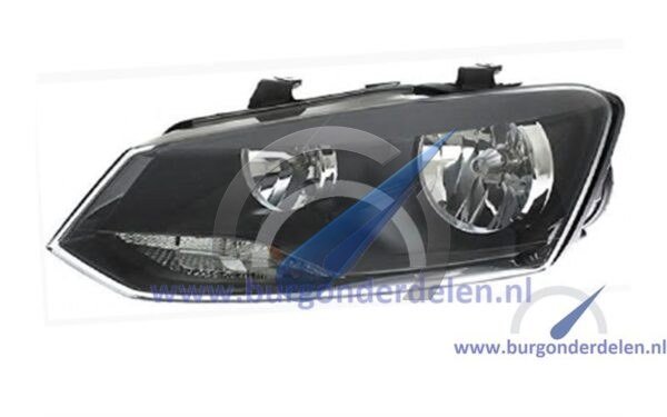 Left headlight black suitable for Polo 6C 2014-2017