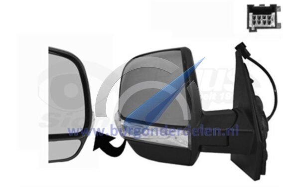 Doblo Electric side mirror full right cargo primer heated temp. sensor