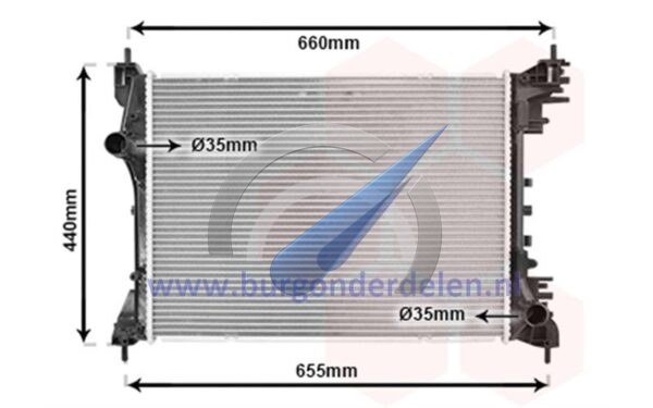 Radiateur Doblo pour moteur 1.4 843 A1.000