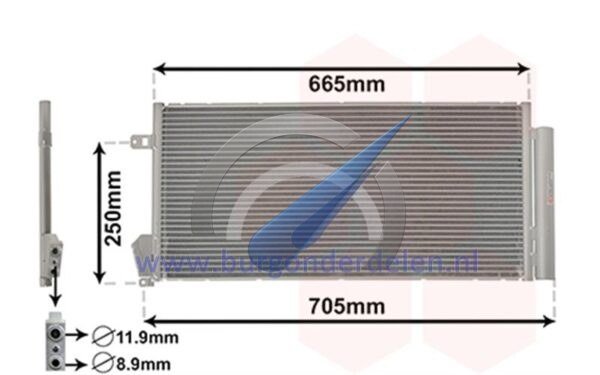 Doblo Condensor met droger