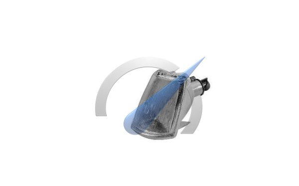 P205 Right white turn signal with lamp holder