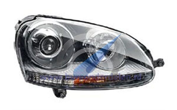 Right headlight Xenon D2S + H7 suitable for Golf 5 GTI 2003-2009