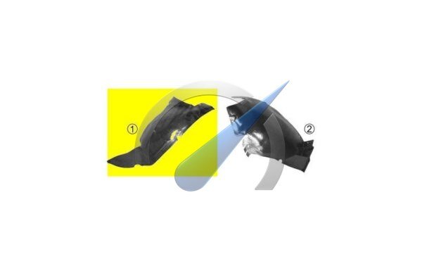 Garde-boue droit P206 pour XS