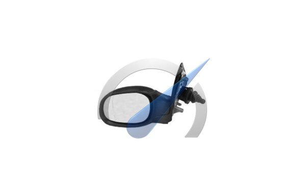 Rétroviseur gauche P206 entièrement asphérique