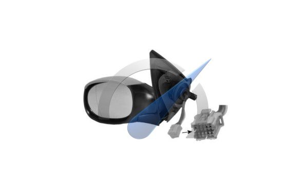 P206 CC Electric exterior mirror full left primer heated aspherical