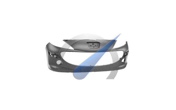 P207 to 2009 Front bumper in primer with fog light holes