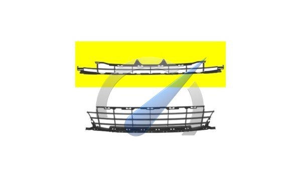 P207 to 2009 Front bumper grille Sport top black
