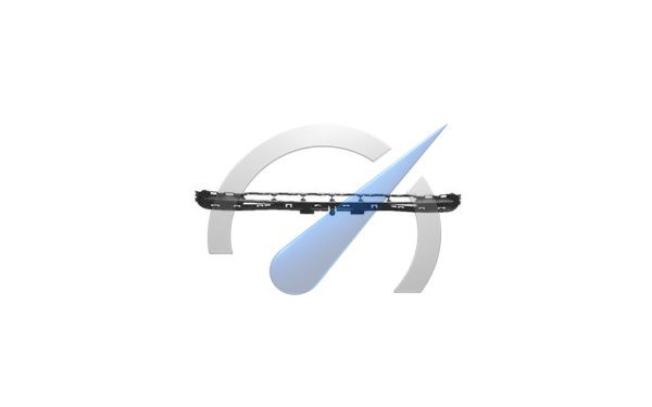 P207 from 2009 Front bumper grille top black
