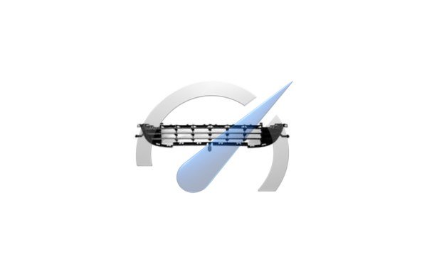 P207 from 2009 Front bumper lower grille black