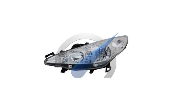 P207 Headlight left H7 + H1