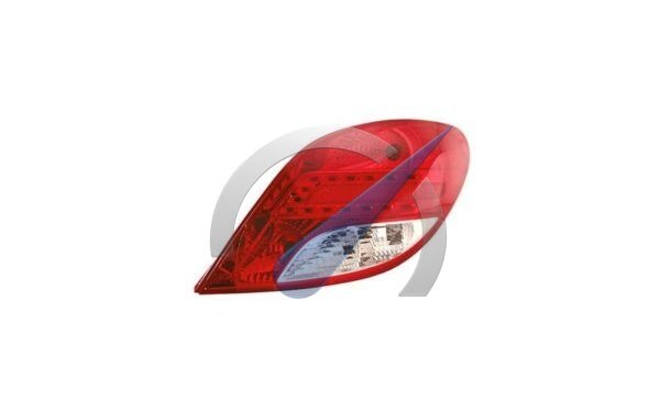 P207 from 2009 Right rear light without electric part LED