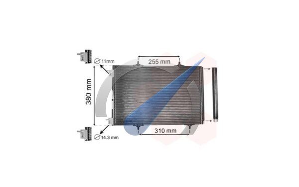 P207 Condenser with dryer 4 mounts