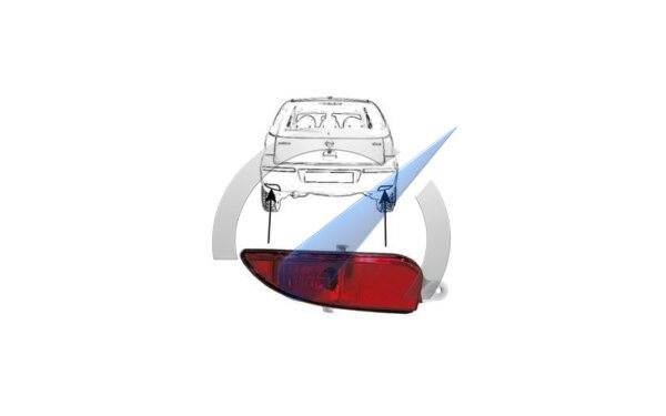 Corsa C from 2004 Rear fog light right