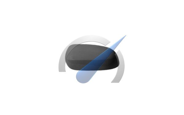 Corsa C Außenspiegelabdeckung links, schwarz