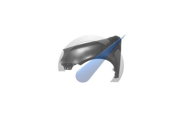 Front fender left suitable for Golf 5 2004-2009