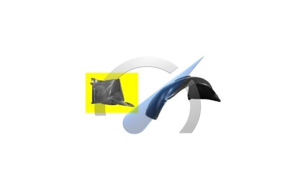 Front right wheel arch liner suitable for Golf 5 Golf Plus