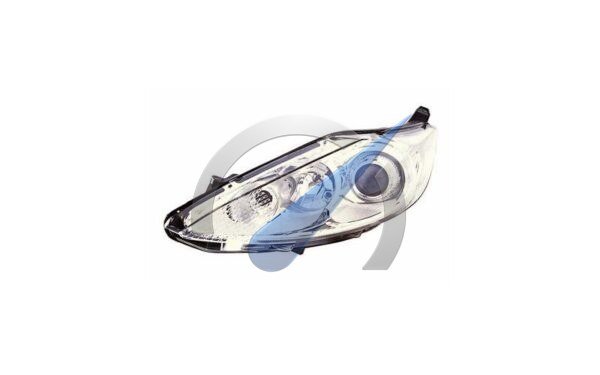 Fiesta 08-13 Scheinwerfer links Chrom H1 + H7