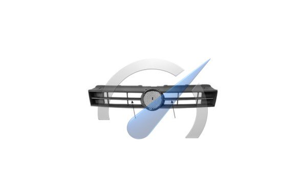 Embellecedor de parrilla en negro y cromo apto para Polo 6R 2009-2014