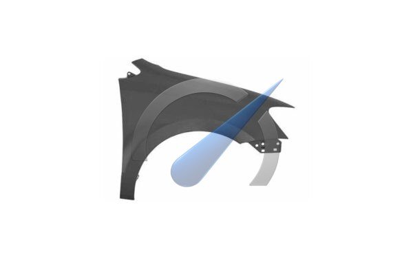 Front fender right suitable for Polo 6R 6C 2009-2017