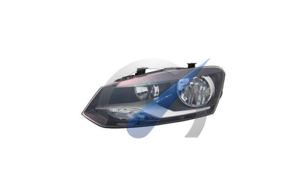 Left headlight H7 + H7 with electric motor suitable for Polo 6R