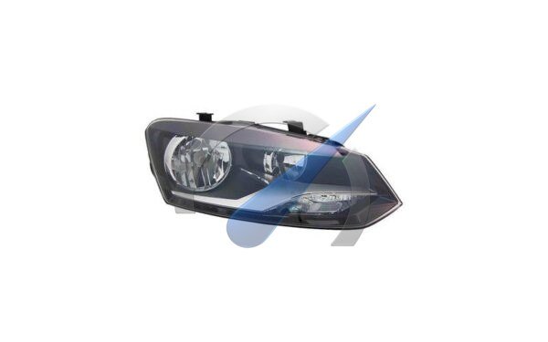 Koplamp rechts H7 + H7 met elekt. motor geschikt voor Polo 6R