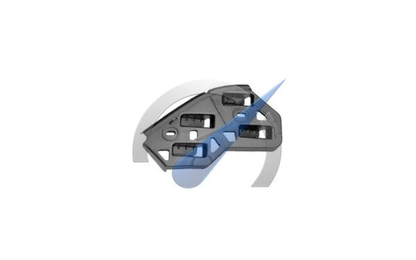 Front right outer bumper bracket suitable for Polo 9N3