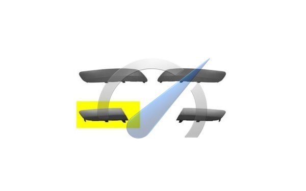 Front bumper trim right next to headlight washer suitable for Golf 5 GTI 2004-2009