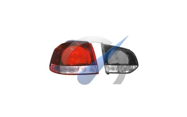 Left outer rear light lens dark red suitable for Golf 6 2009-2012