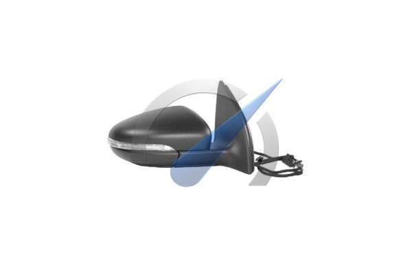 Door mirror electric fully right black heated 6 pin suitable for Golf 6 2009-2012