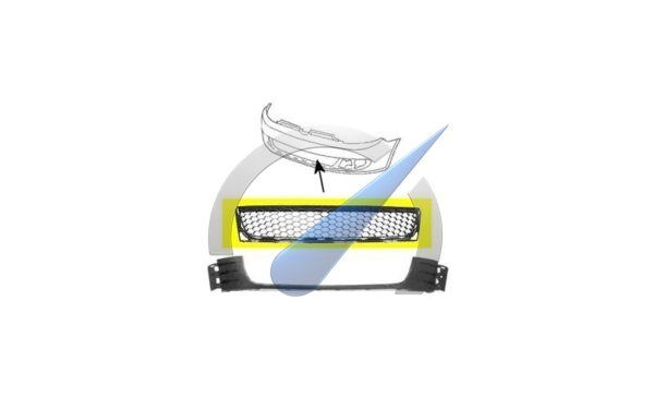 Honeycomb bottom grille suitable for Golf 6 GTI GTD 2009-2012