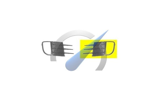 Left fog light cover suitable for Golf 6 GTI GTD 2009-2012