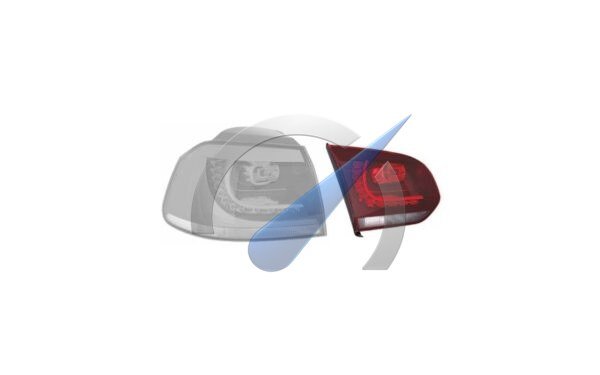 Left LED inner rear light suitable for Golf 6 GTI GTD 2009-2012