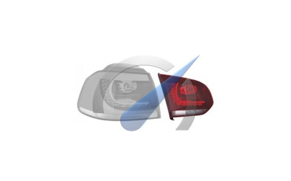 Achterlicht links led binnen donker rood geschikt voor Golf 6 GTI  GTD 2009-2012