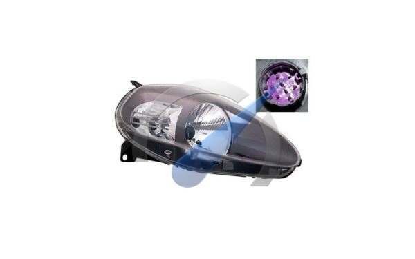 Gr. Punto Headlight right from 11/2008 H4 Smoked