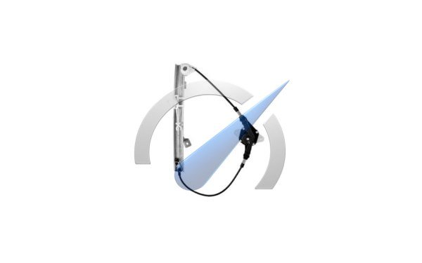 Gr. Punto Rear right manual window mechanism