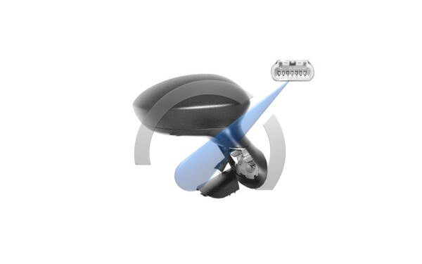 Gr. Punto Electric side mirror full right black