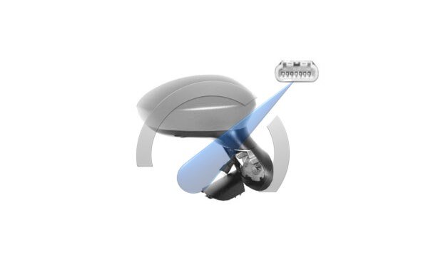 Gr. Punto Electric side mirror fully heated right primer with sensor