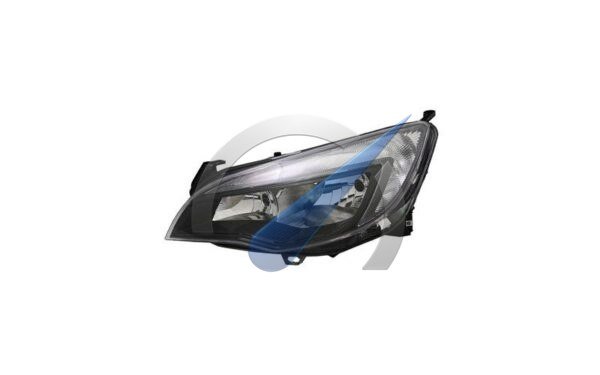 Astra J up to 2012 Double headlight left black H7 + H7 with electric motor