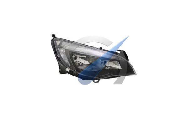 Phare double droit noir H7 + H7 avec moteur électrique pour Audi Astra J (jusqu'à 2012).
