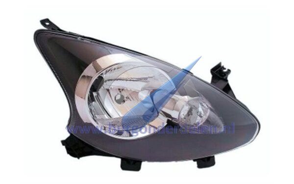 Faro delantero derecho Aygo H4 con motor eléctrico