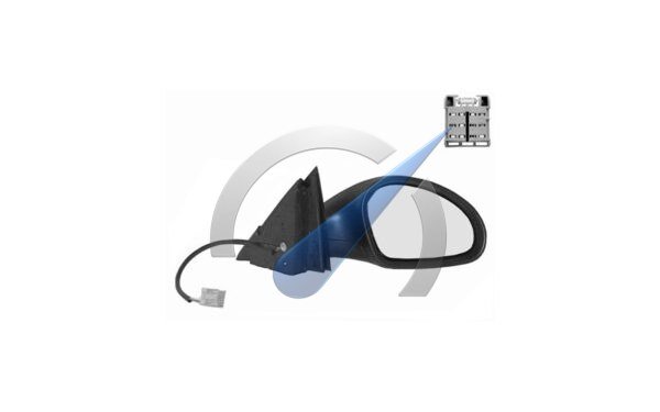 Espejo retrovisor lateral eléctrico Ibiza, derecho completo, Prime
