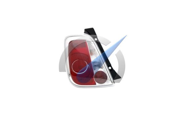 Luz trasera izquierda F500 sin componente eléctrico hasta 2012 (no CC convertible)