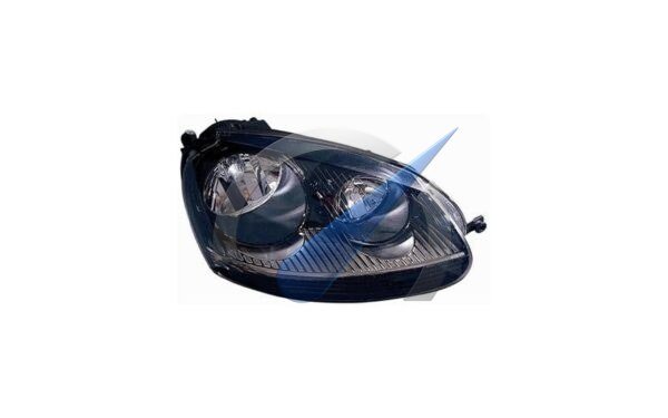 Headlight right H7 + H7 black / chrome suitable for Golf 5 2003-2009
